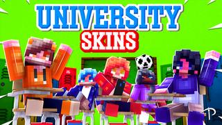Thumbnail of the Minecraft Bedrock Marketplace product University Skins created by Pickaxe Studios.