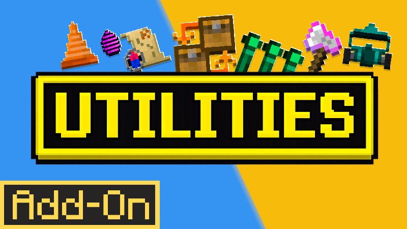 Thumbnail of the Minecraft Bedrock Marketplace product UTILITIES Add-On created by Pickaxe Studios.