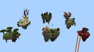 Screenshot of the Minecraft Bedrock Marketplace product Pueblo Un Bloque Skyblock created by Pickaxe Studios.