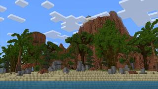 Screenshot of the Minecraft Bedrock Marketplace product Village Volcano created by Pickaxe Studios.