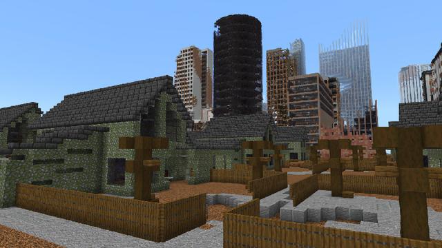 Screenshot of the Minecraft Bedrock Marketplace product WASTELAND created by Pickaxe Studios.