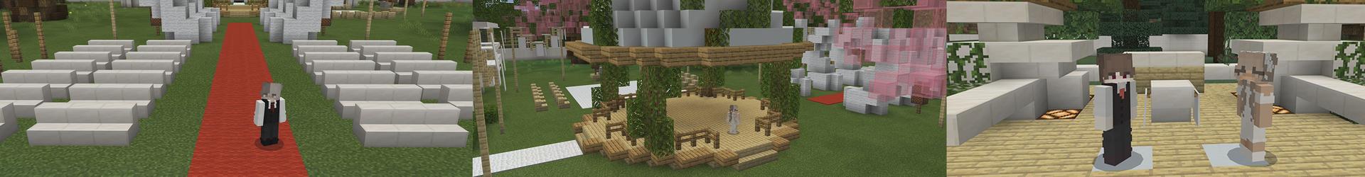 Panorama of the Minecraft Bedrock Marketplace product Wedding - Roleplay World created by Pickaxe Studios.