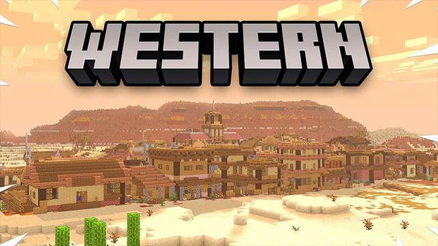 Thumbnail of the Minecraft Bedrock Marketplace product WESTERN created by Pickaxe Studios.