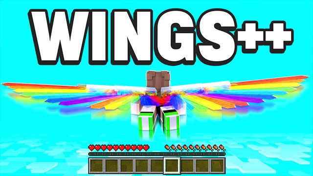 Thumbnail of the Minecraft Bedrock Marketplace product WINGS++ created by Pickaxe Studios.