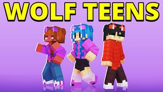 Thumbnail of the Minecraft Bedrock Marketplace product WOLF TEENS created by Pickaxe Studios.