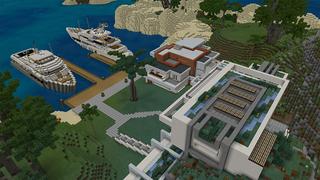 Screenshot of the Minecraft Bedrock Marketplace product Yacht Mansion created by Pickaxe Studios.