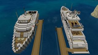Screenshot of the Minecraft Bedrock Marketplace product Yacht Mansion created by Pickaxe Studios.