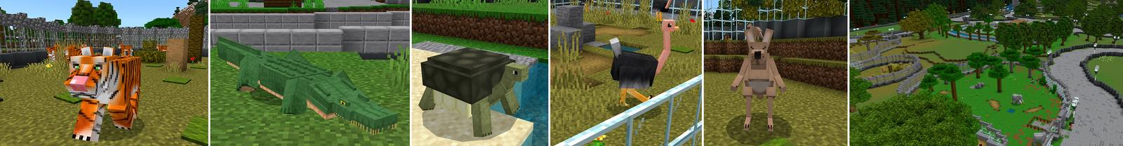 Panorama of the Minecraft Bedrock Marketplace product ZOO! created by Pickaxe Studios.