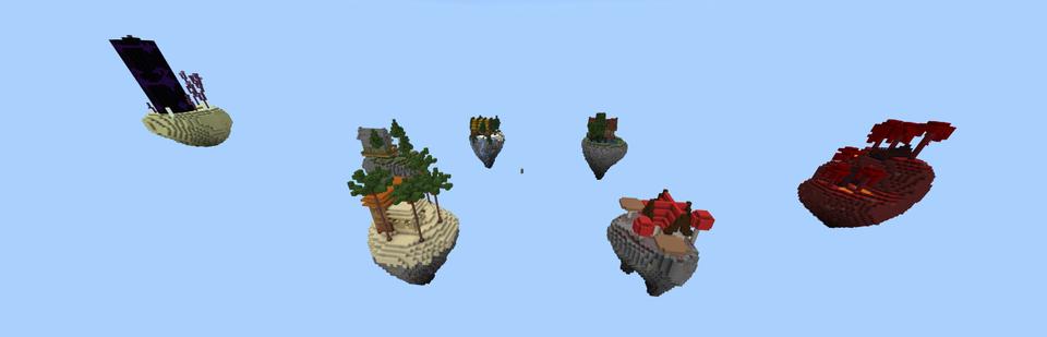 Panorama of the Minecraft Bedrock Marketplace product 100 Days Oneblock created by Piki Studios.