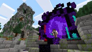 Screenshot of the Minecraft Bedrock Marketplace product Ancient Lucky Blocks created by Piki Studios.