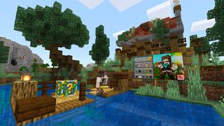 Screenshot of the Minecraft Bedrock Marketplace product Ancient Lucky Blocks created by Piki Studios.