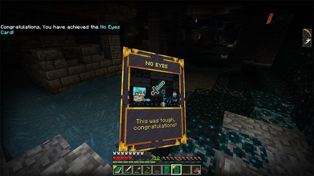 Screenshot of the Minecraft Bedrock Marketplace product Cards Add-On created by Piki Studios.