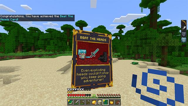 Screenshot of the Minecraft Bedrock Marketplace product Cards Add-On created by Piki Studios.