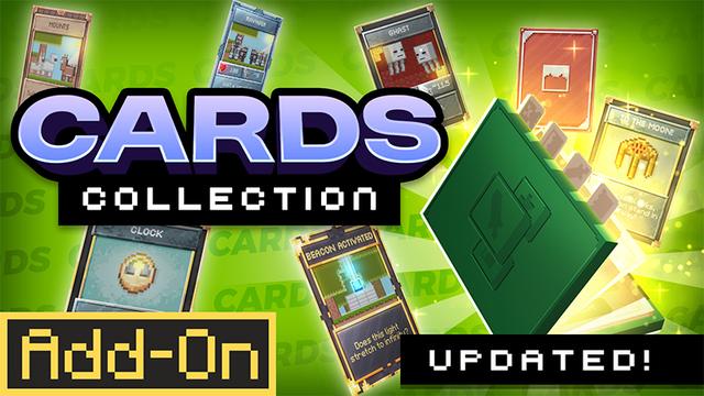 Thumbnail of the Minecraft Bedrock Marketplace product Cards Add-On created by Piki Studios.