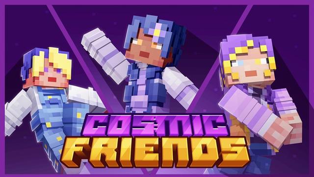 Thumbnail of the Minecraft Bedrock Marketplace product Cosmic Friends created by Piki Studios.