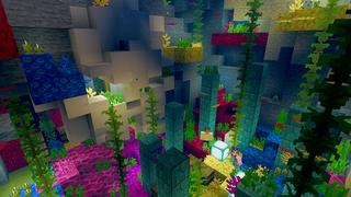 Screenshot of the Minecraft Bedrock Marketplace product Epic Bubble Skyblocks created by Piki Studios.