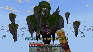 Screenshot of the Minecraft Bedrock Marketplace product Expanding Oneblock created by Piki Studios.