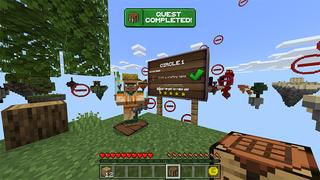 Screenshot of the Minecraft Bedrock Marketplace product Expanding Skyblock created by Piki Studios.