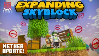Thumbnail of the Minecraft Bedrock Marketplace product Expanding Skyblock created by Piki Studios.