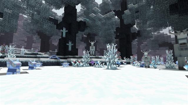 Screenshot of the Minecraft Bedrock Marketplace product Festive Biomes Add-On created by Piki Studios.