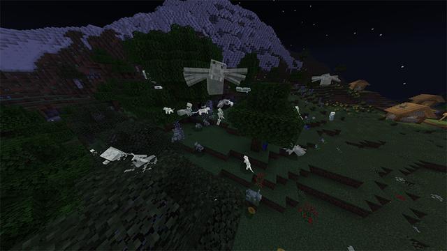 Screenshot of the Minecraft Bedrock Marketplace product Ghosts Add-On created by Piki Studios.