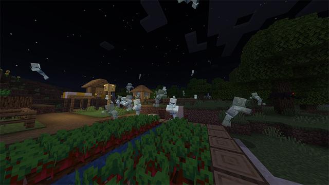 Screenshot of the Minecraft Bedrock Marketplace product Ghosts Add-On created by Piki Studios.