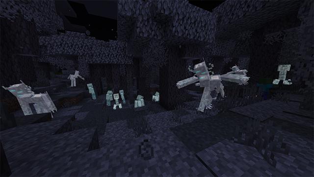Screenshot of the Minecraft Bedrock Marketplace product Ghosts Add-On created by Piki Studios.
