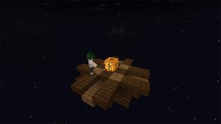 Screenshot of the Minecraft Bedrock Marketplace product Halloween Oneblock created by Piki Studios.