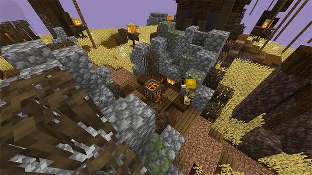 Screenshot of the Minecraft Bedrock Marketplace product Halloween Oneblock created by Piki Studios.