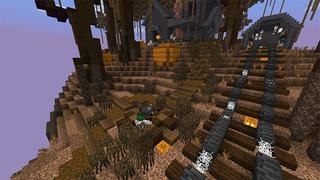 Screenshot of the Minecraft Bedrock Marketplace product Halloween Oneblock created by Piki Studios.