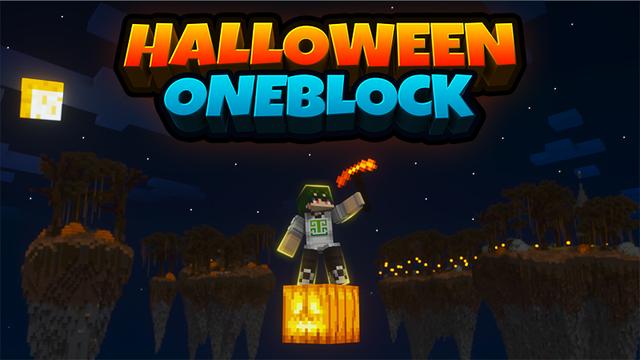 Thumbnail of the Minecraft Bedrock Marketplace product Halloween Oneblock created by Piki Studios.