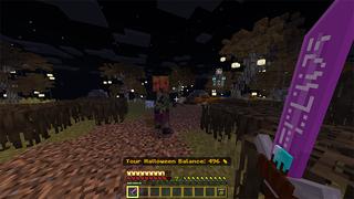 Screenshot of the Minecraft Bedrock Marketplace product Halloween Weapons created by Piki Studios.