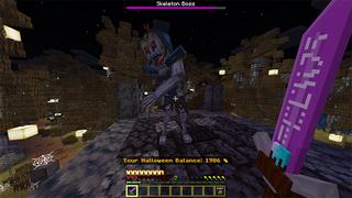 Screenshot of the Minecraft Bedrock Marketplace product Halloween Weapons created by Piki Studios.