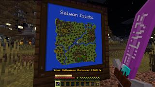 Screenshot of the Minecraft Bedrock Marketplace product Halloween Weapons created by Piki Studios.