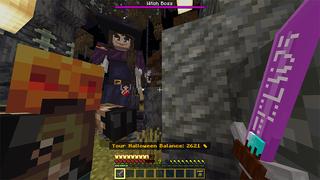 Screenshot of the Minecraft Bedrock Marketplace product Halloween Weapons created by Piki Studios.