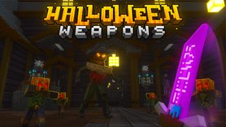 Thumbnail of the Minecraft Bedrock Marketplace product Halloween Weapons created by Piki Studios.