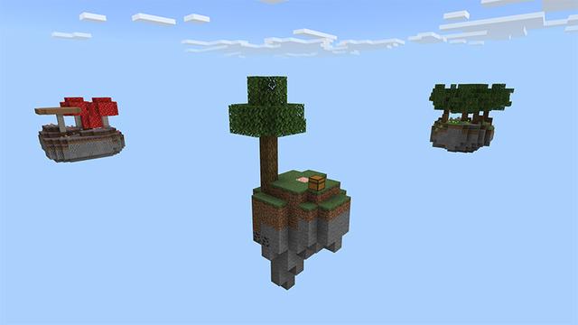 Screenshot of the Minecraft Bedrock Marketplace product Infinite Skyblock created by Piki Studios.