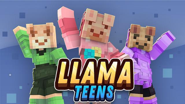 Thumbnail of the Minecraft Bedrock Marketplace product Llama Teens created by Piki Studios.