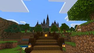 Screenshot of the Minecraft Bedrock Marketplace product Lucky Block Castles created by Piki Studios.