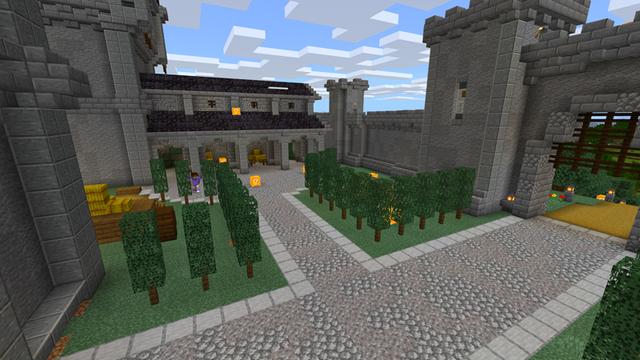 Screenshot of the Minecraft Bedrock Marketplace product Lucky Block Castles created by Piki Studios.