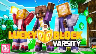 Thumbnail of the Minecraft Bedrock Marketplace product Lucky Block Varsity created by Piki Studios.