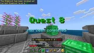 Screenshot of the Minecraft Bedrock Marketplace product Lucky Oneblock Island created by Piki Studios.