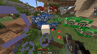 Screenshot of the Minecraft Bedrock Marketplace product Lucky TNTs created by Piki Studios.