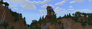 Panorama of the Minecraft Bedrock Marketplace product Medieval House created by Piki Studios.