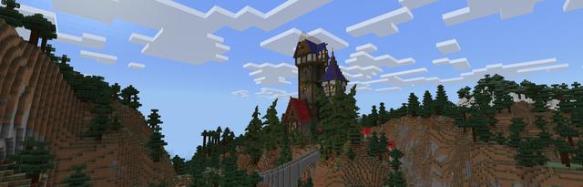 Panorama of the Minecraft Bedrock Marketplace product Medieval House created by Piki Studios.