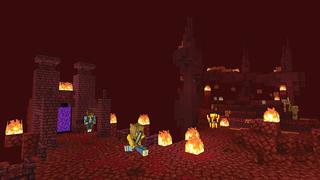 Screenshot of the Minecraft Bedrock Marketplace product Mega Lucky Skyblocks created by Piki Studios.