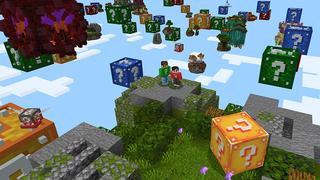 Screenshot of the Minecraft Bedrock Marketplace product Mega Lucky Skyblocks created by Piki Studios.