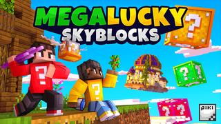 Thumbnail of the Minecraft Bedrock Marketplace product Mega Lucky Skyblocks created by Piki Studios.