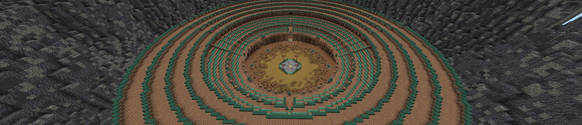 Panorama of the Minecraft Bedrock Marketplace product Mobs Arena created by Piki Studios.