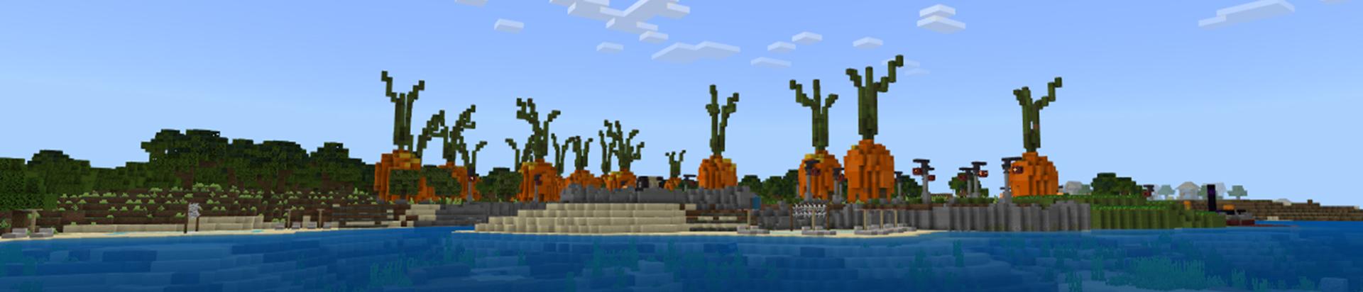 Panorama of the Minecraft Bedrock Marketplace product More Carrots created by Piki Studios.